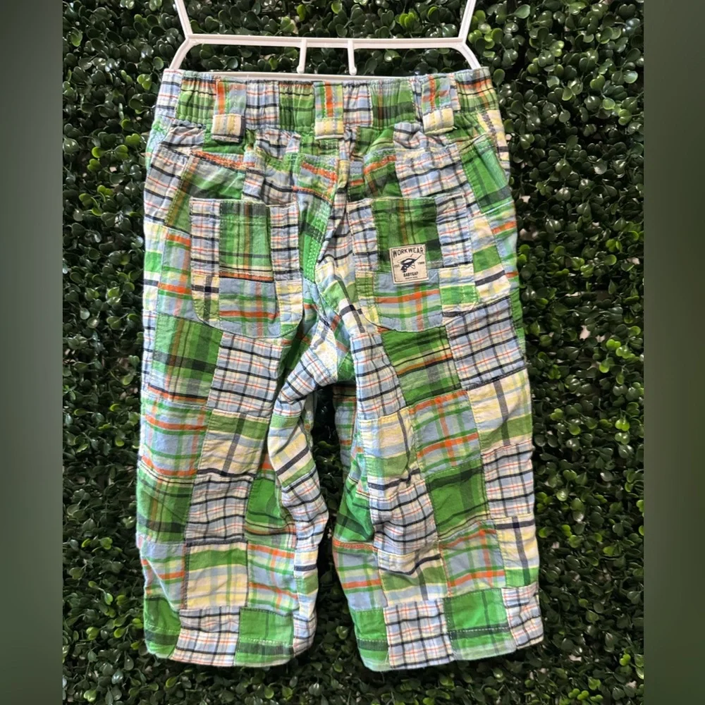 🔥5/$25🔥 GAP 12-18MOS BOY BABY/TODDLER LARGE PLAID PREPPY PANTS